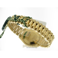 Rolex Datejust 31 ref. 278278-0004 oro giallo 18kt Malachite 6/9 diamanti President nuovo